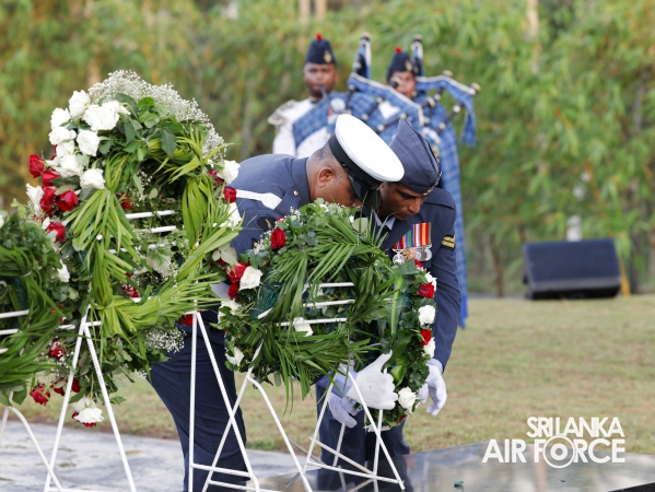 SLAF FALLEN WAR HEROES HONOURED AT THE WAR HEROES MONUMENT SLAF TRADE TRAINING SCHOOL, EKALA